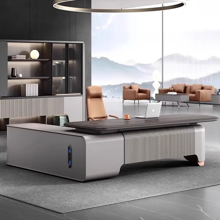 Boss's Desk Is Simple, Modern Class Desk, President's Office, Chairperson's Office Atmosphere, Office Desk And Chair Combination
Boss's Desk Is Simple, Modern Class Desk, President's Office, Chairperson's Office Atmosphere, Office Desk And Chair Combination
