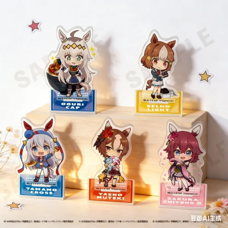 10CM Q-version Uma Musume Cinderella Gray Character HD Acrylic Stand Desktop Oguri Belno Tamamo Model Accessories Toy For Gift
10CM Q-version Uma Musume Cinderella Gray Character HD Acrylic Stand Desktop Oguri Belno Tamamo Model Accessories Toy For Gift