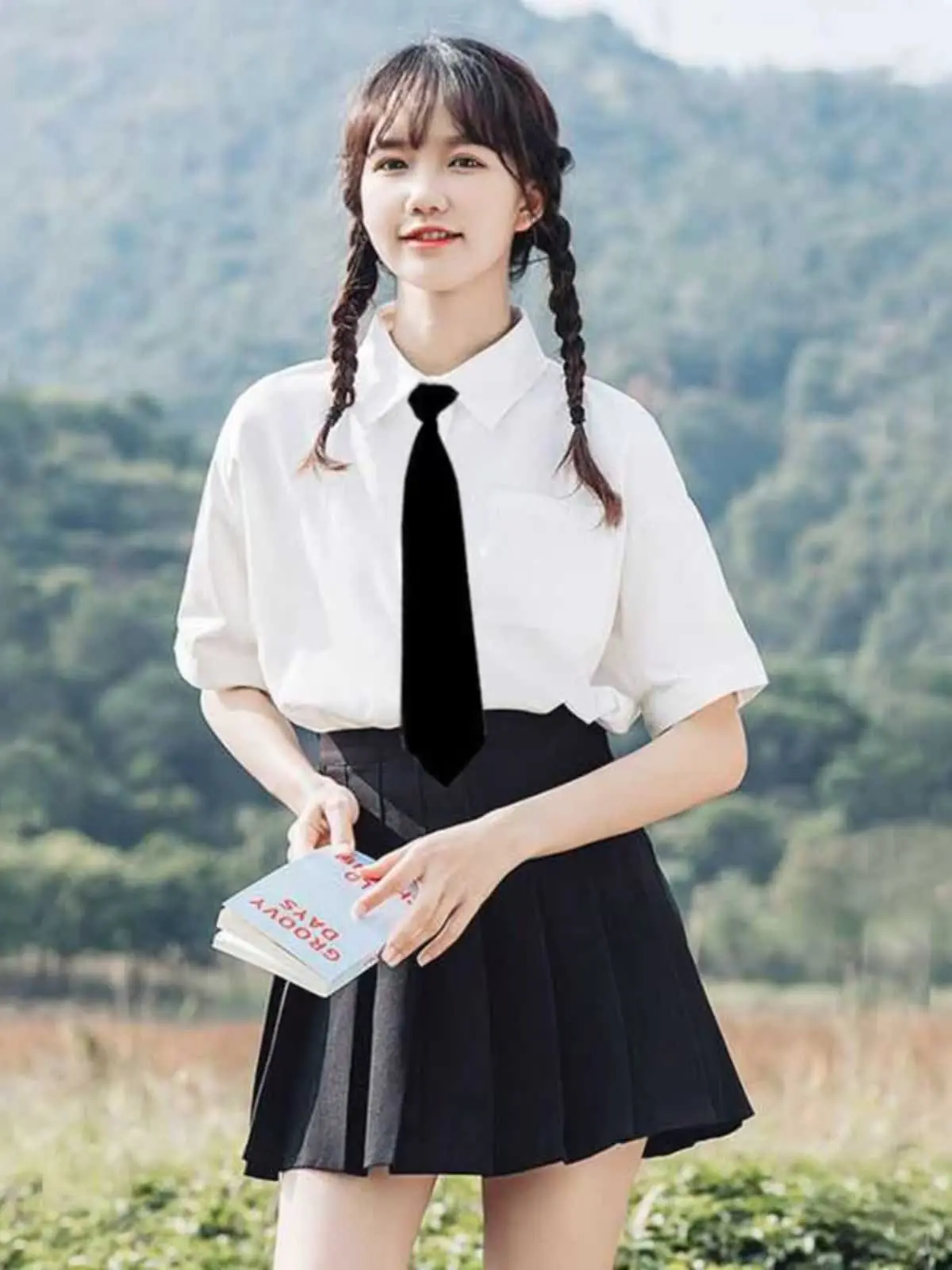 Sweet Style White Uniform Shirt Basic Sharp Collar Knot Student Anti-Aging Formal Top for 18-24 Years Old Women
Sweet Style White Uniform Shirt Basic Sharp Collar Knot Student Anti-Aging Formal Top for 18-24 Years Old Women