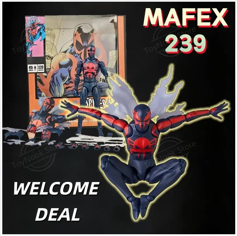 In Stock NEW Spiderman Mafex 239 Spiderman 2099 Comic Version Collection Figures Anime Action Figure Model Custom Gift Toys
In Stock NEW Spiderman Mafex 239 Spiderman 2099 Comic Version Collection Figures Anime Action Figure Model Custom Gift Toys