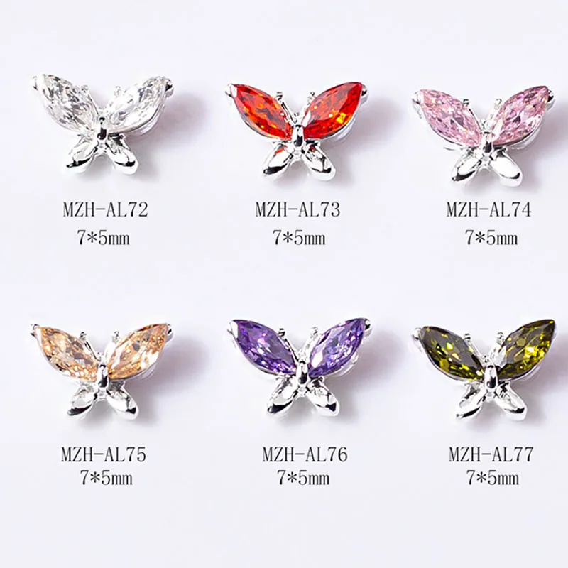 10pcs/pack Nail Art Butterfly 3D Alloy Nail Parts For Fingernail Decoration Crystal Manicure Women's Nail Jewelry Rhinestone#L67
10pcs/pack Nail Art Butterfly 3D Alloy Nail Parts For Fingernail Decoration Crystal Manicure Women's Nail Jewelry Rhinestone#L67