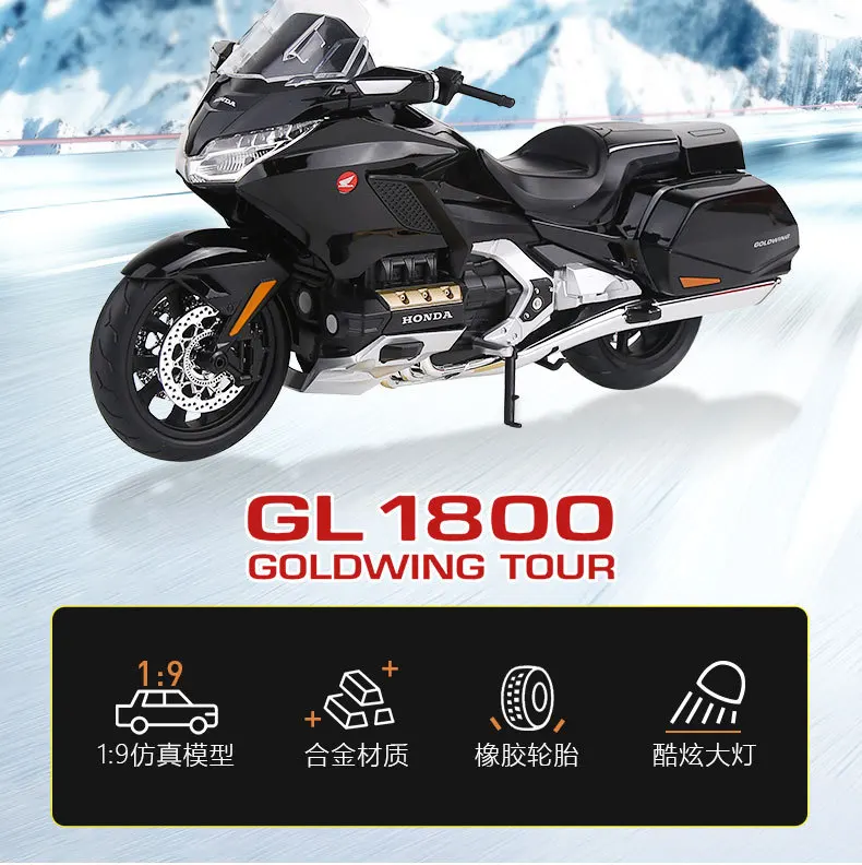 1:9 CL1800 Big Gold Wing Alloy Motorcycle Model Ornament Toy Gift Diecast Alloy Car Model Collectible
1:9 CL1800 Big Gold Wing Alloy Motorcycle Model Ornament Toy Gift Diecast Alloy Car Model Collectible