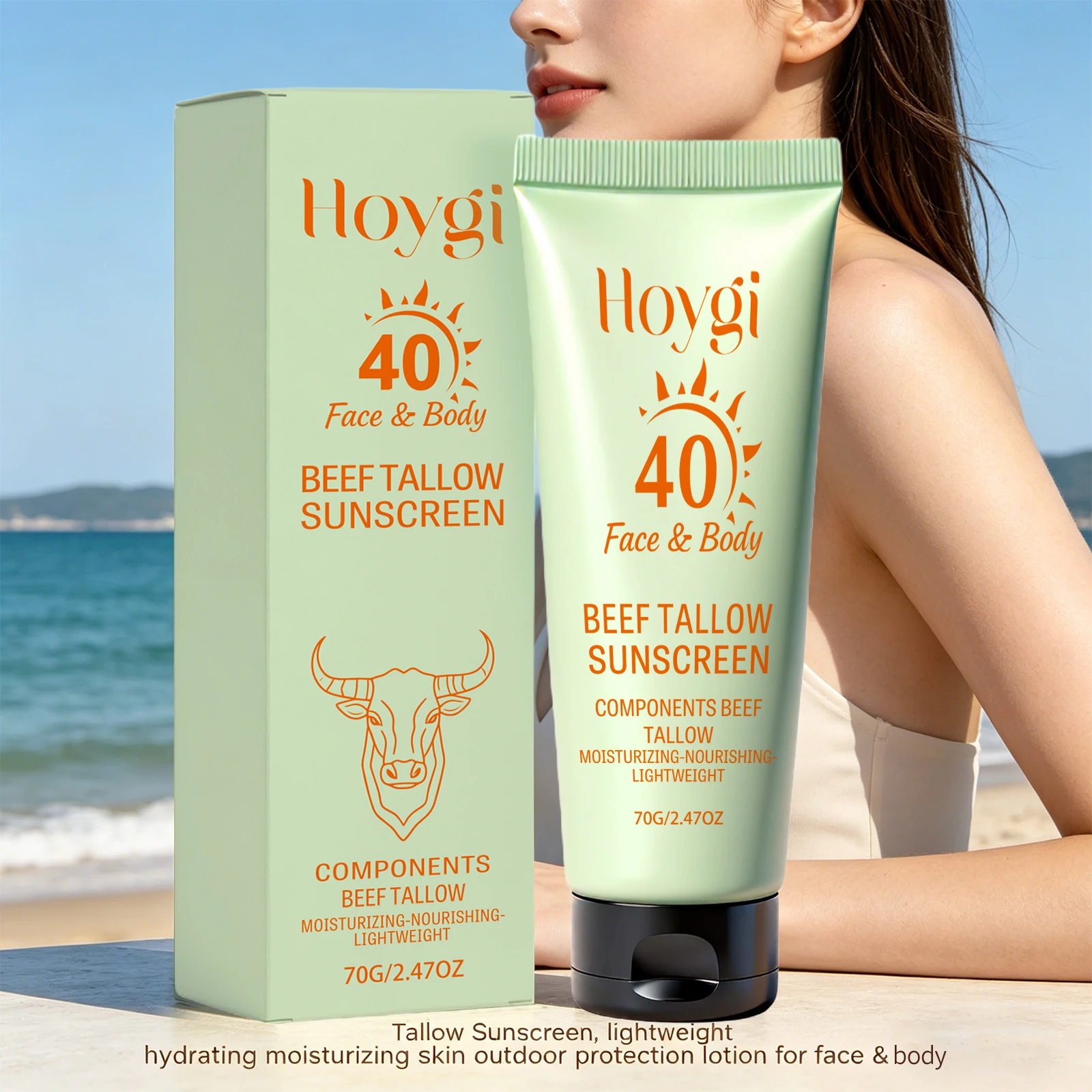 Beef Tallow Sunscreen Spf40 for Face & Body Moisturizing Nourishing Skin Sun Protection Uva & Uvb Protection Sun Block Skincare
Beef Tallow Sunscreen Spf40 for Face & Body Moisturizing Nourishing Skin Sun Protection Uva & Uvb Protection Sun Block Skincare