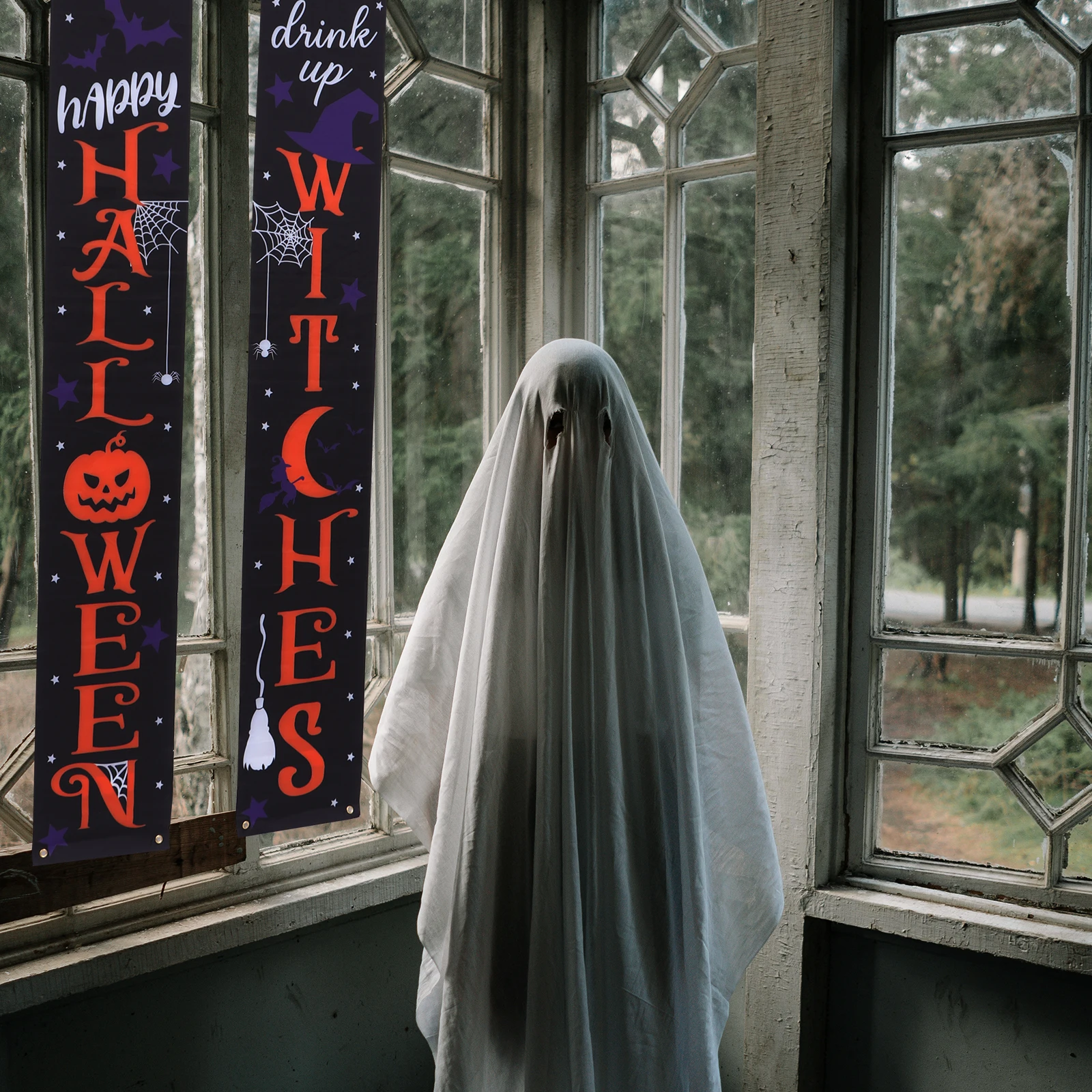 1 set 1 Set Halloween Porch Banners Outdoor Door Decor Home Hanging Decals Digital Printed Party Supplies Wall Yard
1 set 1 Set Halloween Porch Banners Outdoor Door Decor Home Hanging Decals Digital Printed Party Supplies Wall Yard