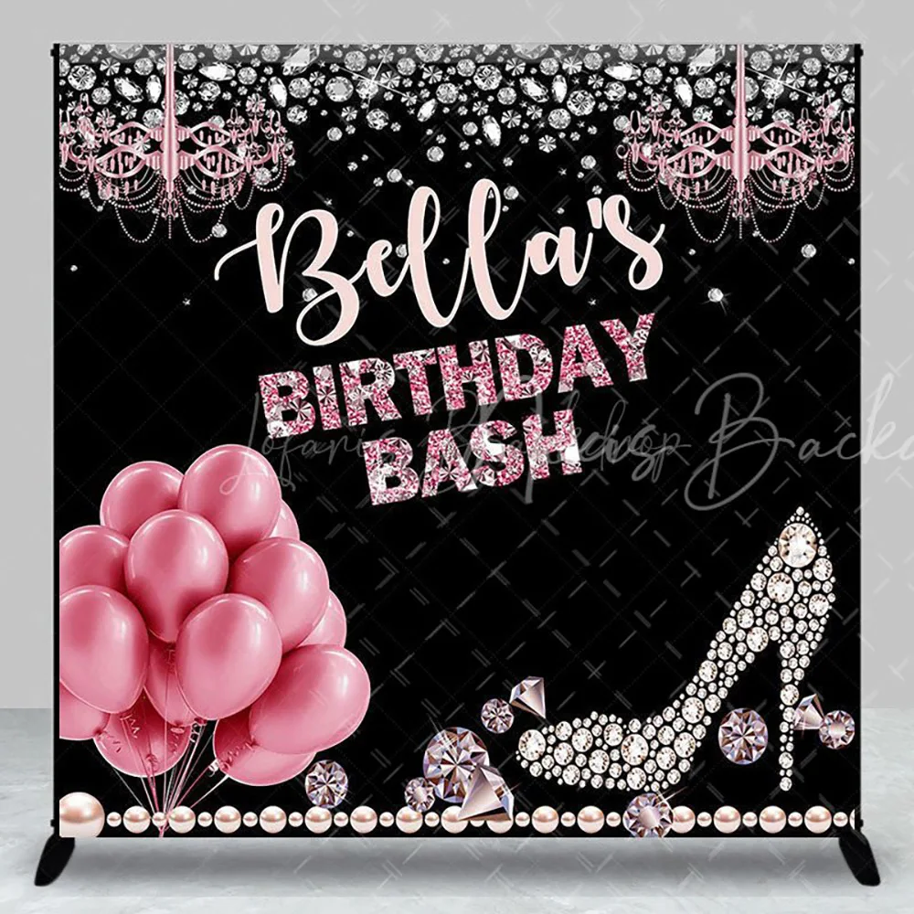 Розовый воздушный шар с бриллиантами, индивидуальное имя, фон для дня рождения для девочки, блестящий фон для фотосъемки, украшение для вечеринки, баннер
Розовый воздушный шар с бриллиантами, индивидуальное имя, фон для дня рождения для девочки, блестящий фон для фотосъемки, украшение для вечеринки, баннер