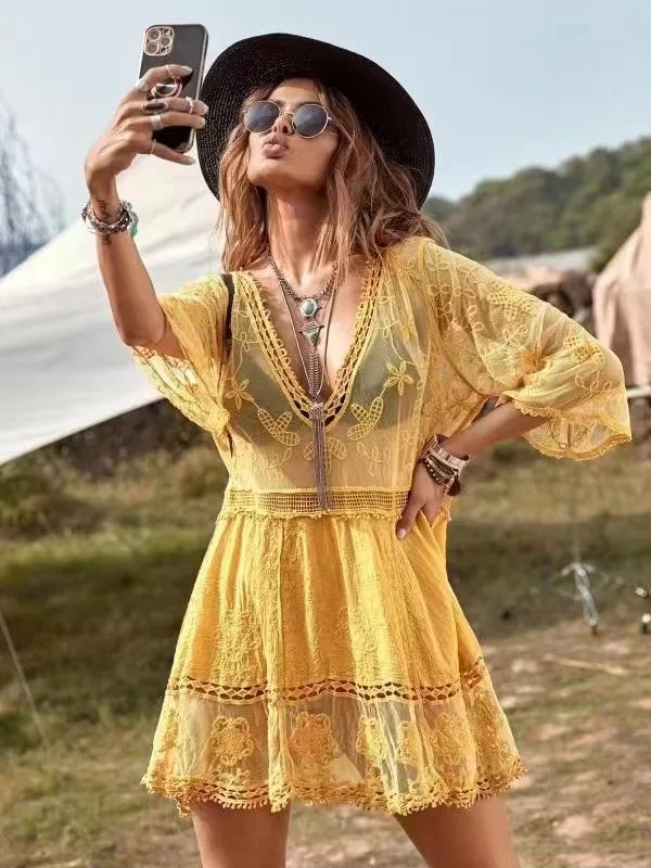 2022 Summer Dress Women's Clothing Beach Outfits Cover Up Bathing Suit Swimsuit Set Beach Cover up for Swimwear Rash
2022 Summer Dress Women's Clothing Beach Outfits Cover Up Bathing Suit Swimsuit Set Beach Cover up for Swimwear Rash