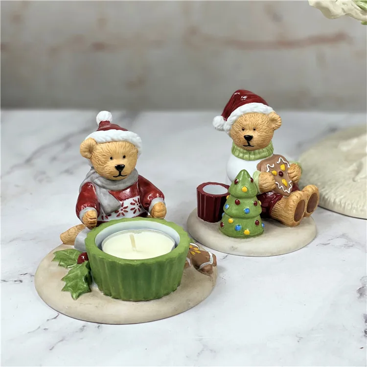 Hutschenreuther Hand-painted Ceramic Bear Candlestick Cute Bear Ornaments Living Room Decoration Christmas Gifts
Hutschenreuther Hand-painted Ceramic Bear Candlestick Cute Bear Ornaments Living Room Decoration Christmas Gifts