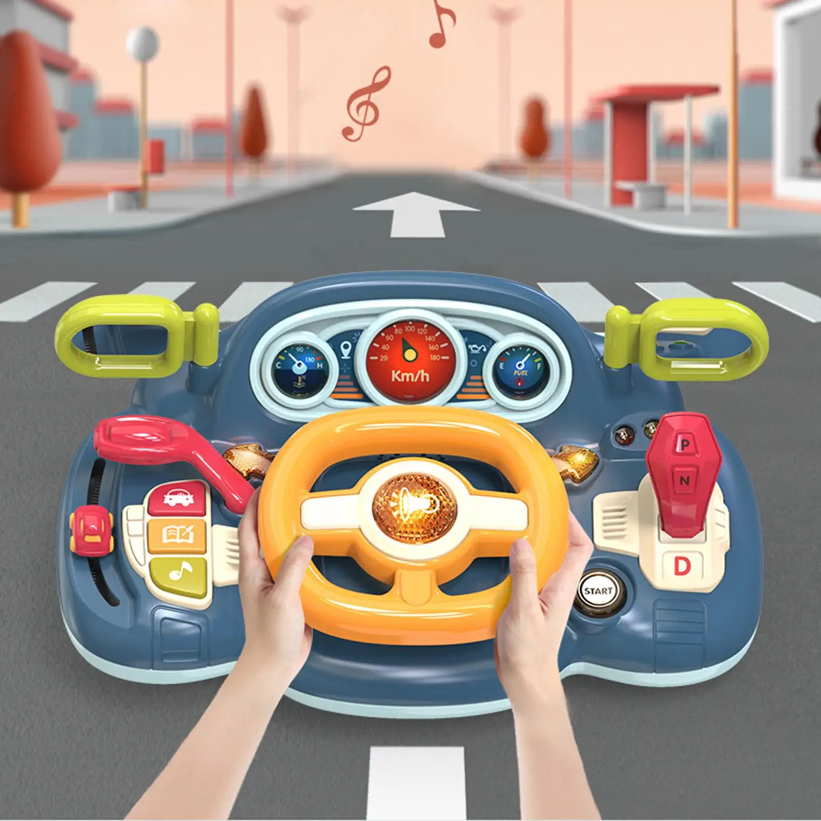 Steering Wheel Toy with Lights and Music, Simulated Driving Toys for Toddlers
Steering Wheel Toy with Lights and Music, Simulated Driving Toys for Toddlers