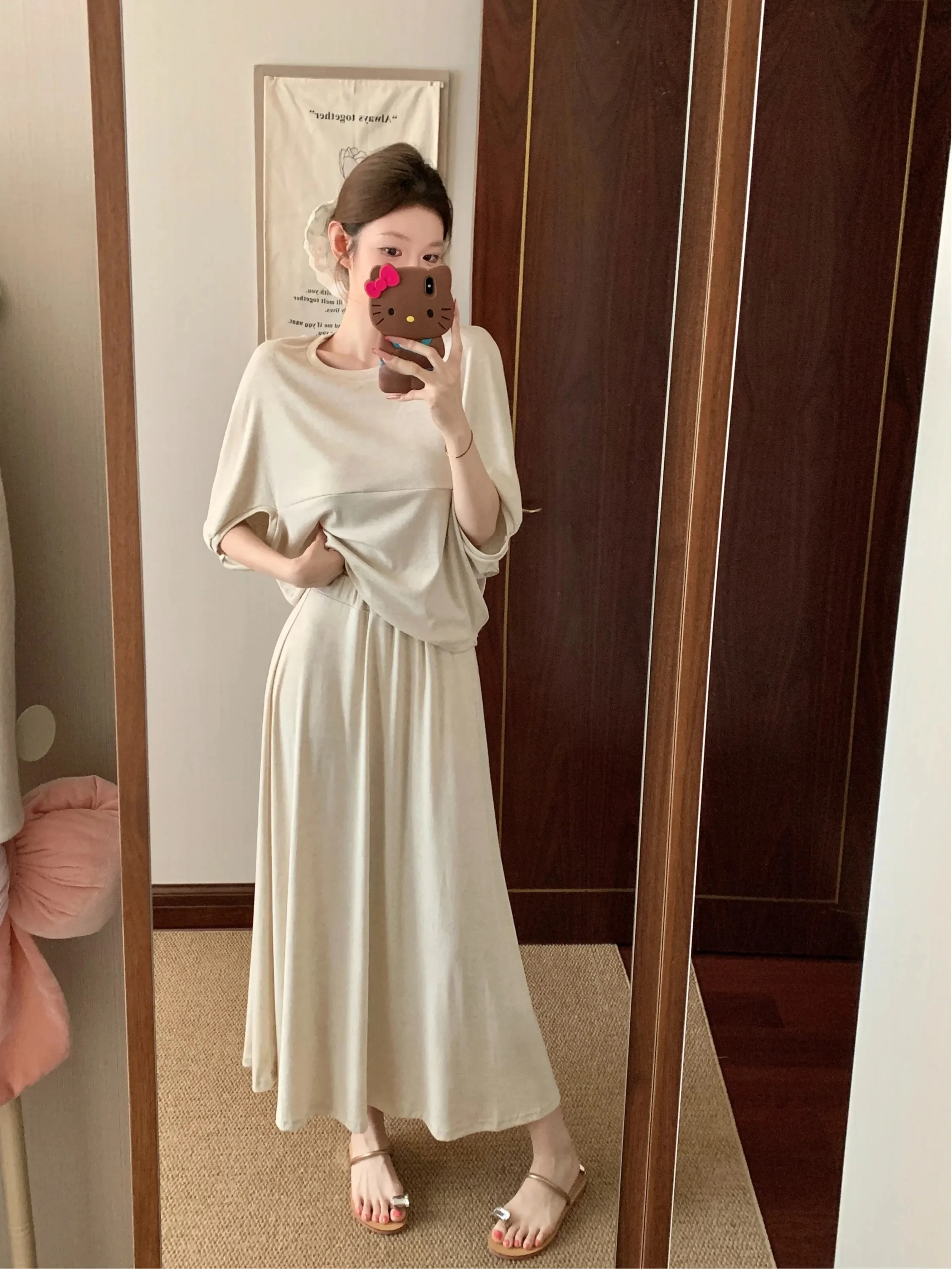 Loose Korean Style Linen Cover up Slimming Women's Summer Set High Waist Long Skirt Casual Fashion Ensemble Comfortable Fit
Loose Korean Style Linen Cover up Slimming Women's Summer Set High Waist Long Skirt Casual Fashion Ensemble Comfortable Fit