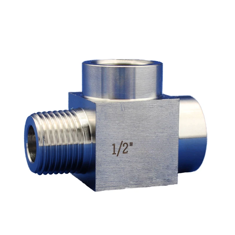 High Pressure Stainless Steel 3-Way Pipe Fitting T Type 1/4" Male x 1/4" Female x 1/4" Female Adapter Fitting
High Pressure Stainless Steel 3-Way Pipe Fitting T Type 1/4" Male x 1/4" Female x 1/4" Female Adapter Fitting