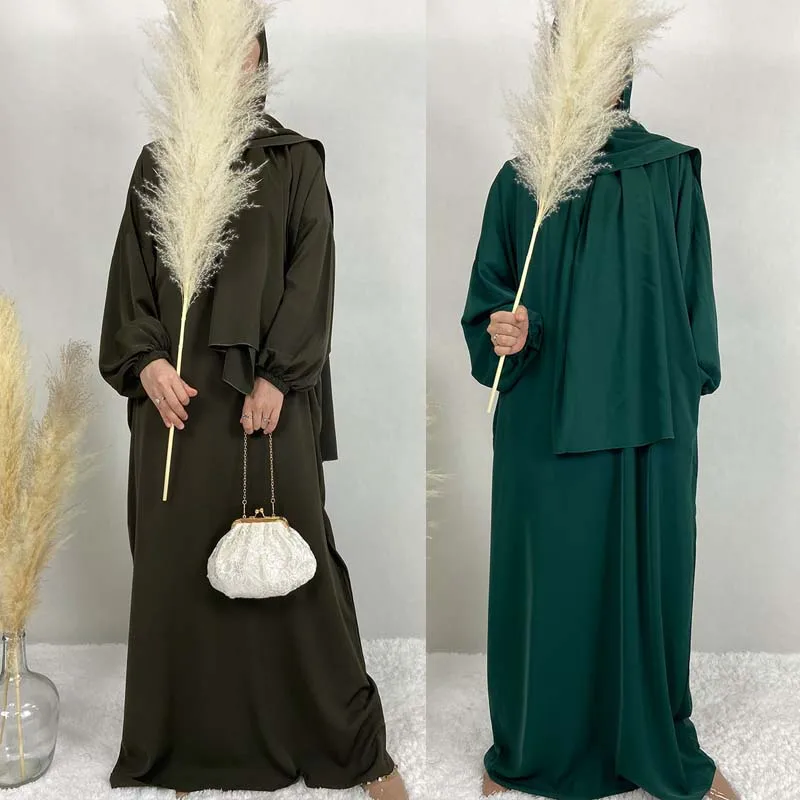 Women Hijab Dress Dubai Turkey Hooded Full Cover Kaftan Nida Eid Ramadan Maxi Abaya Kimono Femme Musulmane Prayer Clothes Kebaya
Women Hijab Dress Dubai Turkey Hooded Full Cover Kaftan Nida Eid Ramadan Maxi Abaya Kimono Femme Musulmane Prayer Clothes Kebaya