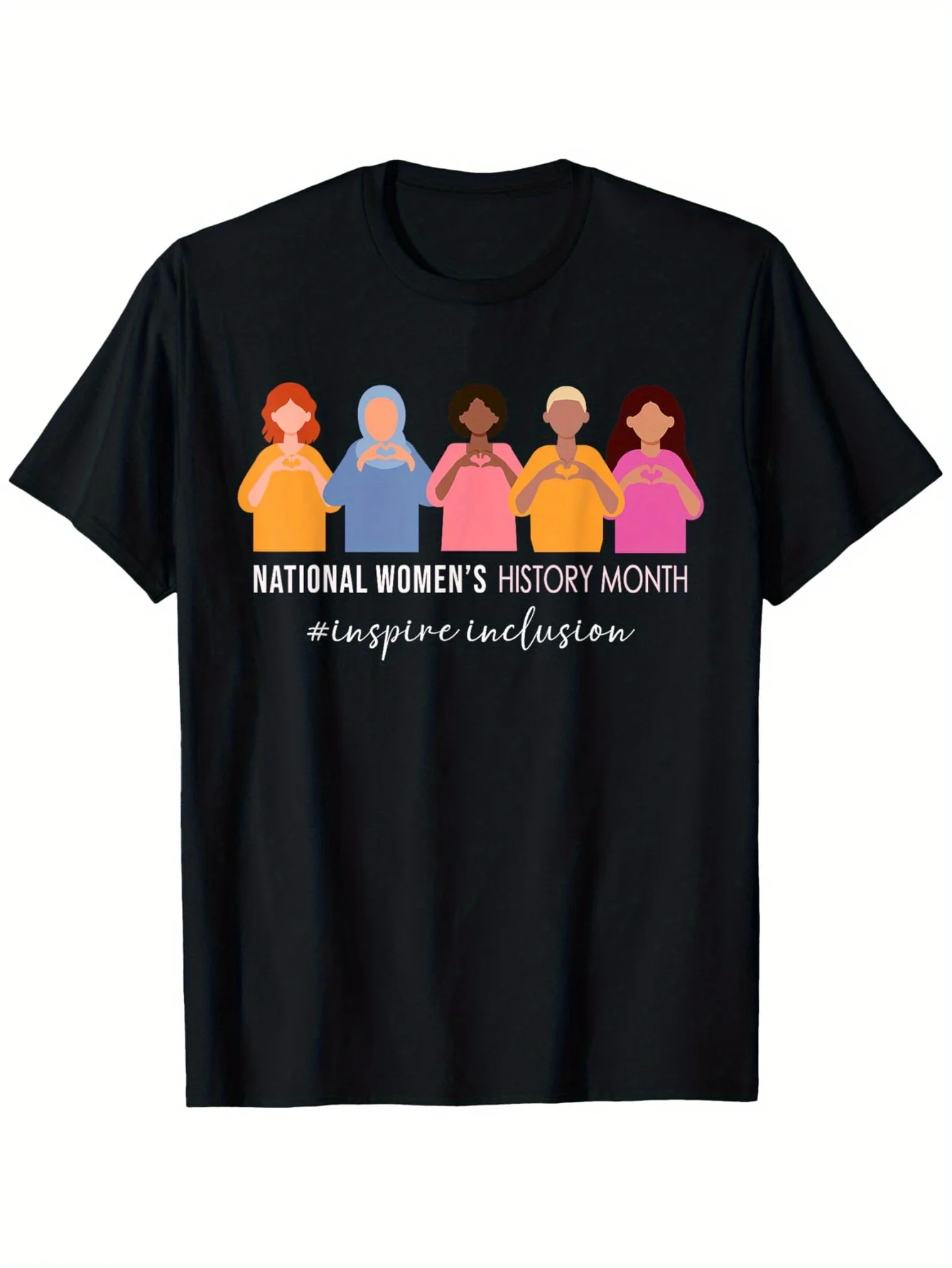 Футболка Inspire Integration National Women's History Month Celebration, 100% хлопок, с круглым вырезом, коротким рукавом, черная, с графическим принтом, идеальный подарок для мужчин и женщин
Футболка Inspire Integration National Women's History Month Celebration, 100% хлопок, с круглым вырезом, коротким рукавом, черная, с графическим принтом, идеальный подарок для мужчин и женщин