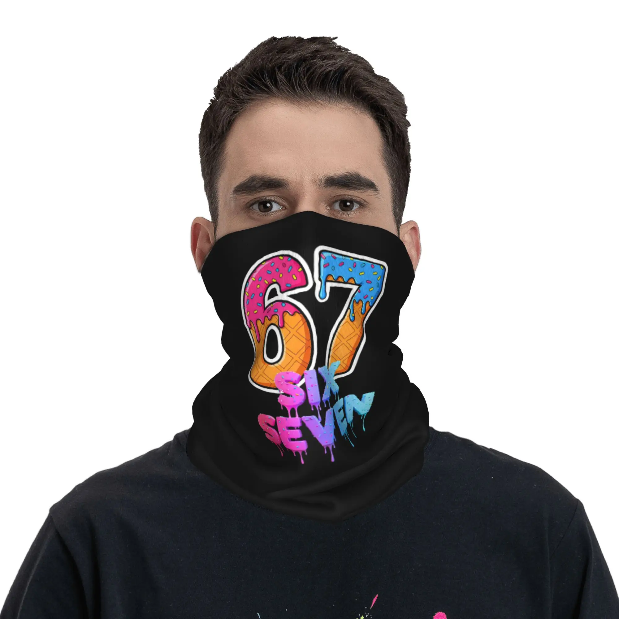67 Six Seven Ice Cream Drip Gen Alpha Slang Bandana Neck Gaiter Printed Wrap Scarf Headband Outdoor Sports for Men Women Adult
67 Six Seven Ice Cream Drip Gen Alpha Slang Bandana Neck Gaiter Printed Wrap Scarf Headband Outdoor Sports for Men Women Adult