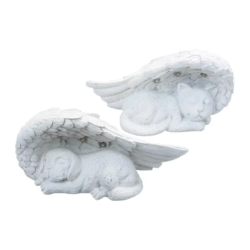 Cat Memorial Stone Solar Angel Cat Dog Statue Figurine Pet Memorial Stone for Garden or Tombstone Commemoration
Cat Memorial Stone Solar Angel Cat Dog Statue Figurine Pet Memorial Stone for Garden or Tombstone Commemoration