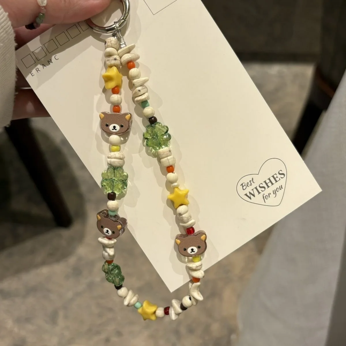 Create One's Own Lucky Four Leaf Clover Rilakkuma Acrylic Bead Phone String Decoration Phone Case Ccd Camera Pendant Keychain
Create One's Own Lucky Four Leaf Clover Rilakkuma Acrylic Bead Phone String Decoration Phone Case Ccd Camera Pendant Keychain