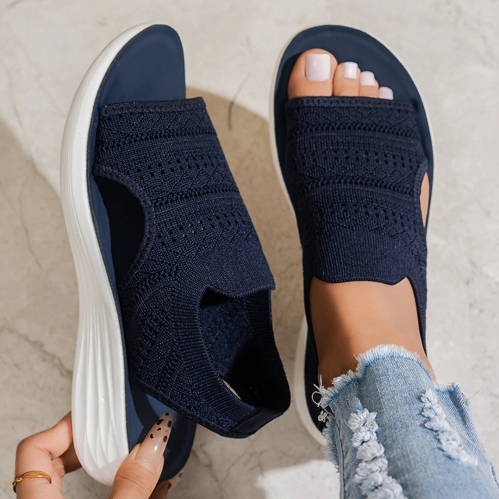 Women Wedge Sandals Elastic Strap Breathable Summer Comfortable Open Toe Casual Beach Daily Non Slip Platform Shoes
Women Wedge Sandals Elastic Strap Breathable Summer Comfortable Open Toe Casual Beach Daily Non Slip Platform Shoes