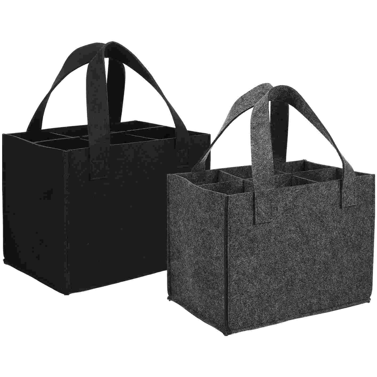 2 Pcs Bag Packaging Bags Bottle Tote Carrier Gift with Divider for 6 Bottles Portable
2 Pcs Bag Packaging Bags Bottle Tote Carrier Gift with Divider for 6 Bottles Portable