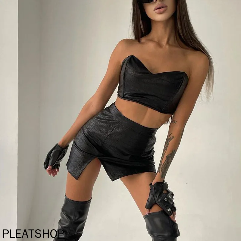 Europe and the United States Top Vest Sexy High Waist Slimming Women Slit Skirt Suit Two Piece Set for Women
Europe and the United States Top Vest Sexy High Waist Slimming Women Slit Skirt Suit Two Piece Set for Women