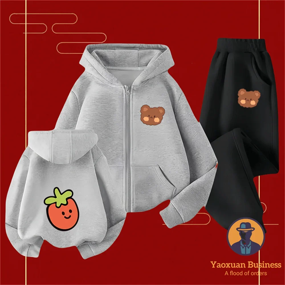 Skin Friendly Pure Cotton Little Bear Zipper Tracksuit Autumn Winter Cartoon Kidswear
Skin Friendly Pure Cotton Little Bear Zipper Tracksuit Autumn Winter Cartoon Kidswear