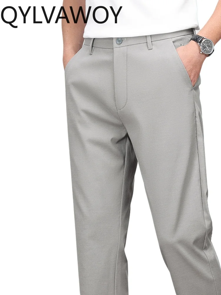 QYLVAWOY 78% Lyocell Men's Spring Summer Linen Straight-Leg Trousers Middle-Aged Thin Casual Pants Men's Suit Pants LJ2407 
QYLVAWOY 78% Lyocell Men's Spring Summer Linen Straight-Leg Trousers Middle-Aged Thin Casual Pants Men's Suit Pants LJ2407