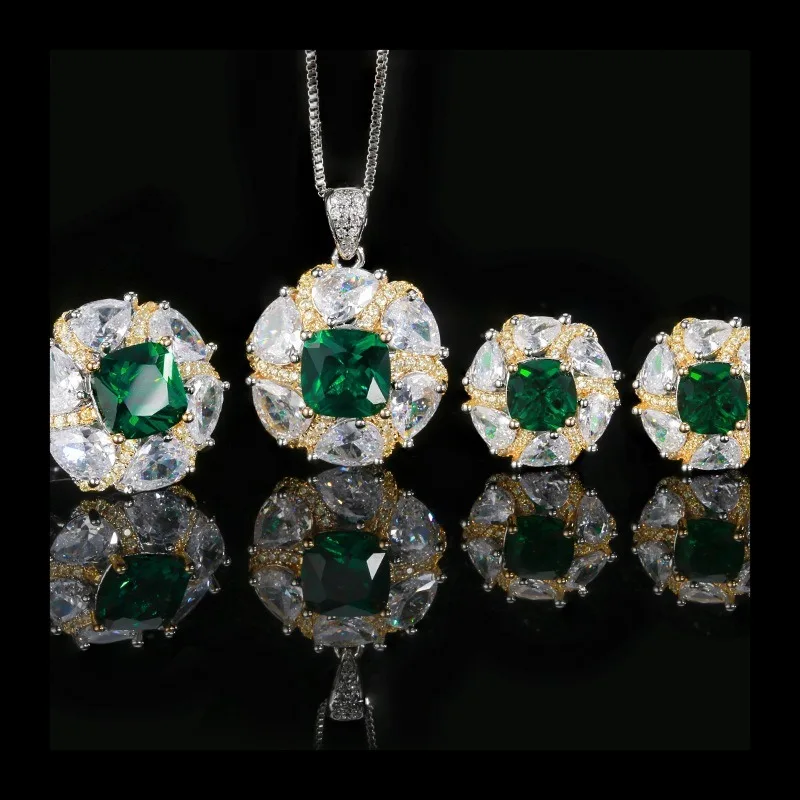 2025 New Zhuang Shengsheng Jewelry Copper Bottom Gold-plated Simulation Emerald Temperament Light Luxury Suit Female 10-
2025 New Zhuang Shengsheng Jewelry Copper Bottom Gold-plated Simulation Emerald Temperament Light Luxury Suit Female 10-