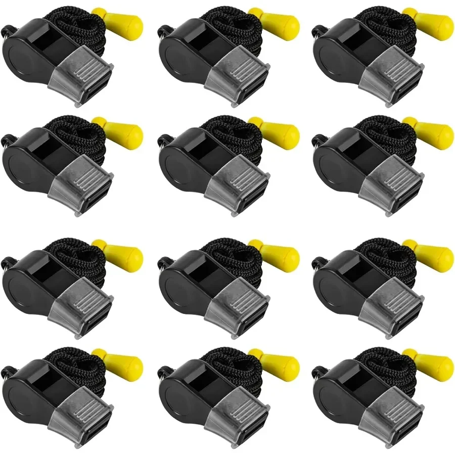 12 Pack Sport Whistles with Lanyar for Coaches Referees and Officials Loud Crisp Sound
12 Pack Sport Whistles with Lanyar for Coaches Referees and Officials Loud Crisp Sound