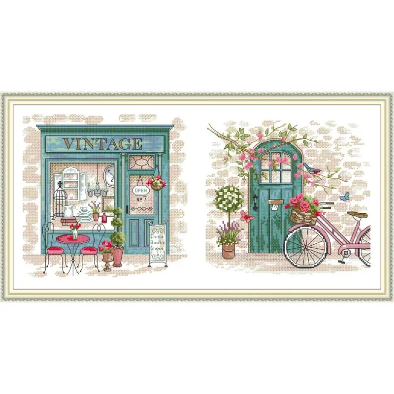 Maydear Cross Stitch Kit,11CT/14CT/16CT/9CT Aida Fabric,DMC Threads Sewing Pattern Embroidery Set-Afternoon in Provence
Maydear Cross Stitch Kit,11CT/14CT/16CT/9CT Aida Fabric,DMC Threads Sewing Pattern Embroidery Set-Afternoon in Provence