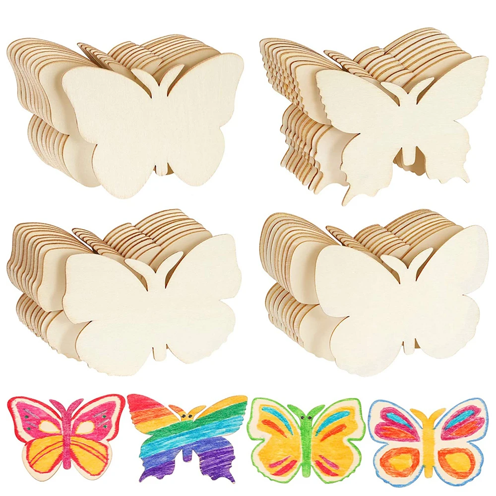 40PCS DIY Painting Tags Wooden Butterfly Blank Wood Butterfly Shaped Slices Cutouts Decorative Buttons for Wedding Home Decor
40PCS DIY Painting Tags Wooden Butterfly Blank Wood Butterfly Shaped Slices Cutouts Decorative Buttons for Wedding Home Decor
