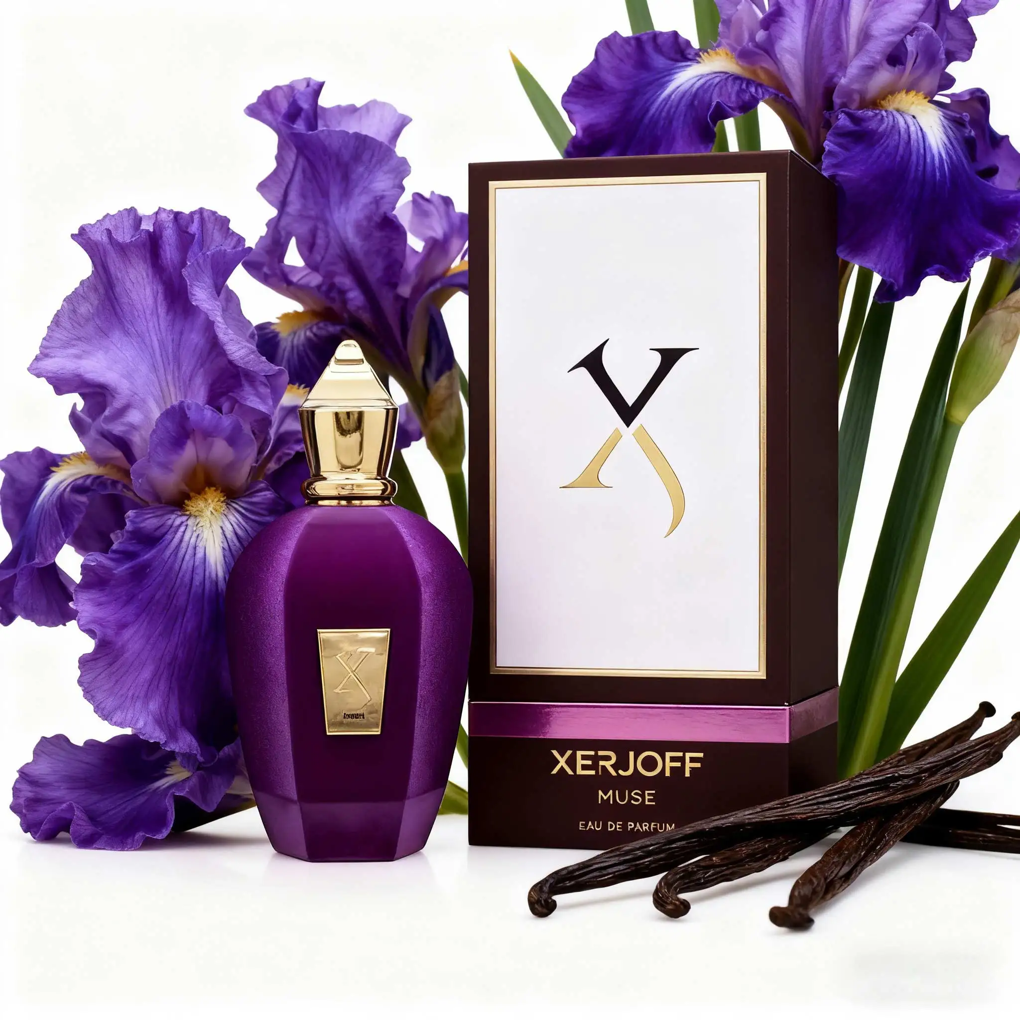 Xerjoff Muse Eau De Parfum Спрей 3,4 унции 100 мл унисекс, насыщенный и элегантный. Бутылка имеет фиолетовую атласную текстуру и металл.
Xerjoff Muse Eau De Parfum Спрей 3,4 унции 100 мл унисекс, насыщенный и элегантный. Бутылка имеет фиолетовую атласную текстуру и металл.