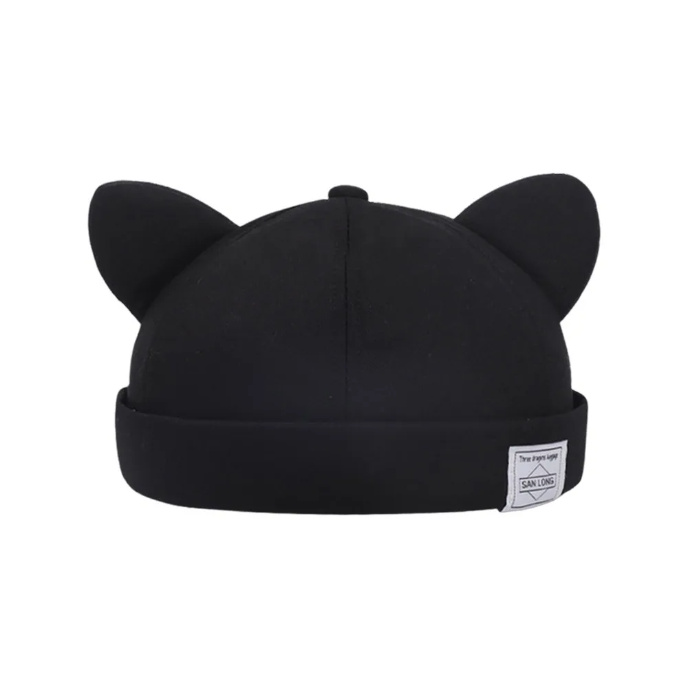 Casual Cotton Cat Ears Landlord Hat Solid Color Brimless Melon Skin Hat Hip Hop Adjustable Docker Cap Spring Summer
Casual Cotton Cat Ears Landlord Hat Solid Color Brimless Melon Skin Hat Hip Hop Adjustable Docker Cap Spring Summer