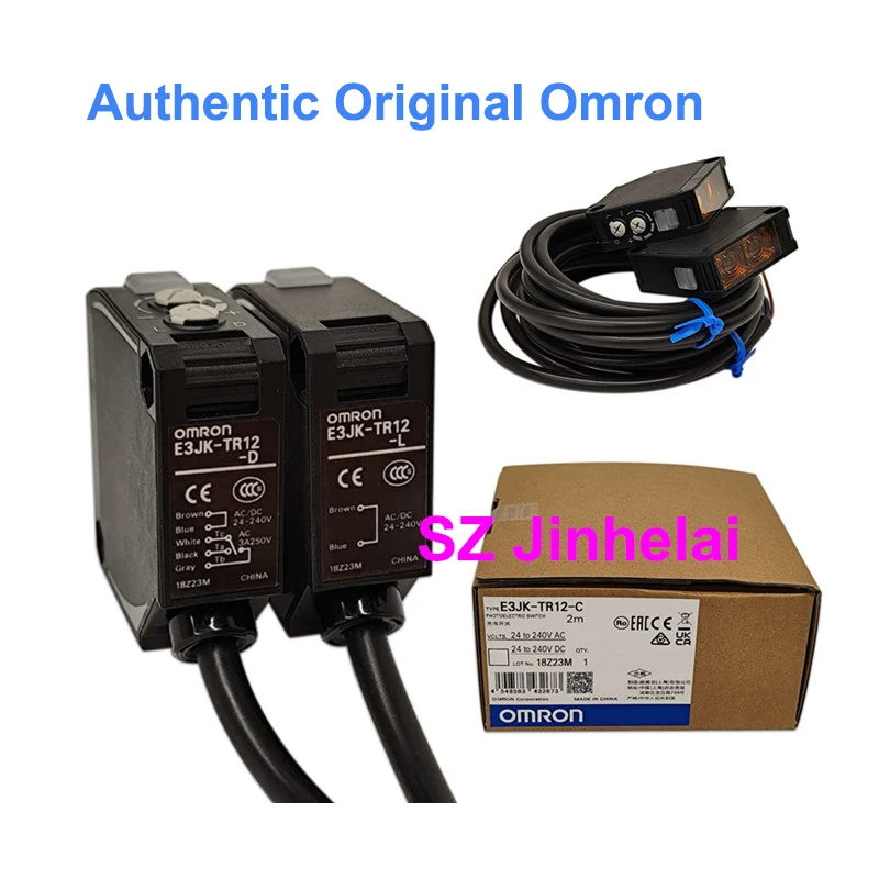 Authentic Original Omron E3JK-TN11 TN12 TP11 TP12 TR11 TR12-C Throughbeam(Emitter +Receiver) Switch -L -D 2M
Authentic Original Omron E3JK-TN11 TN12 TP11 TP12 TR11 TR12-C Throughbeam(Emitter +Receiver) Switch -L -D 2M