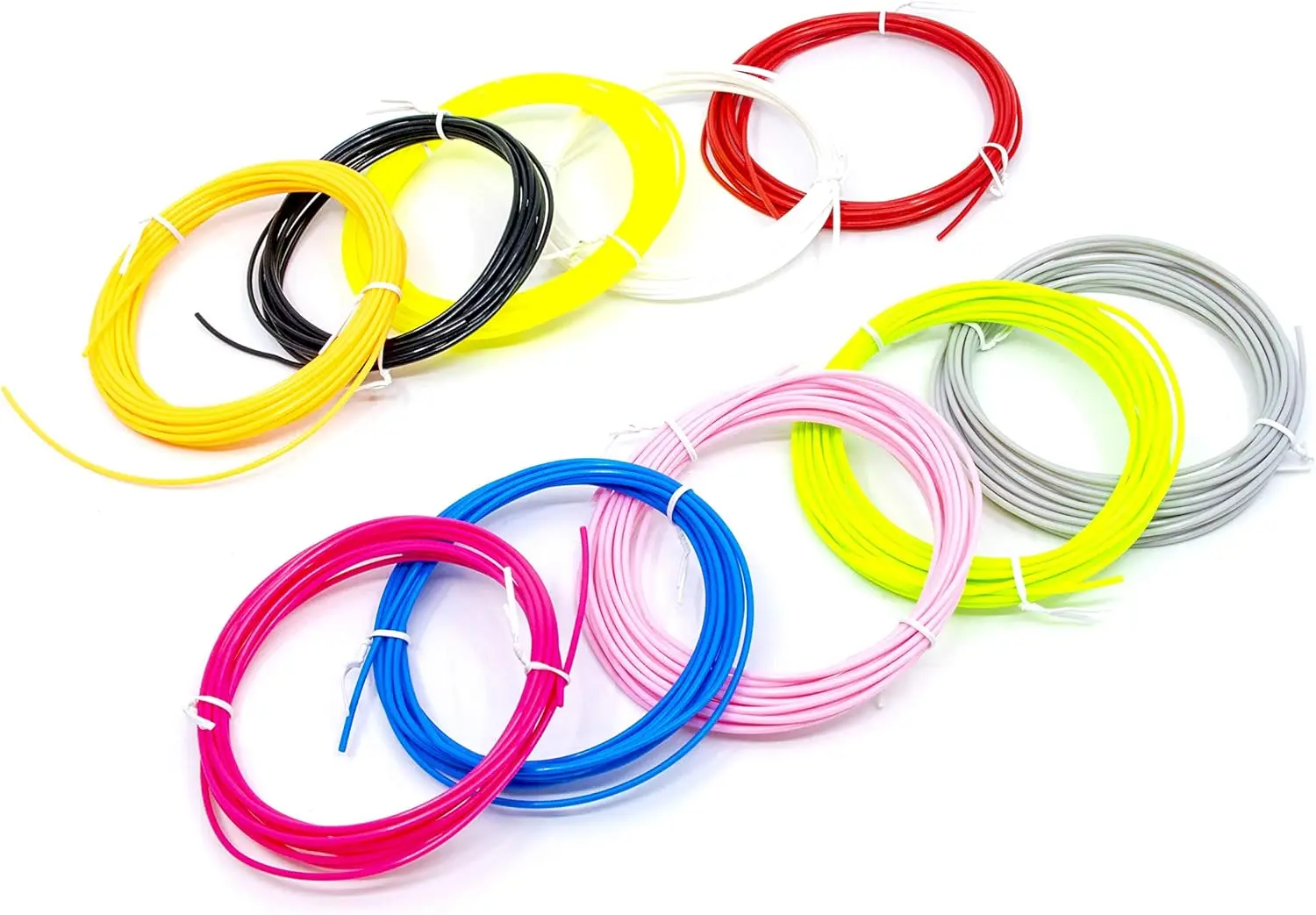 10 Colors 1.75mm PLA Filament 100ft for 3D Pens
10 Colors 1.75mm PLA Filament 100ft for 3D Pens