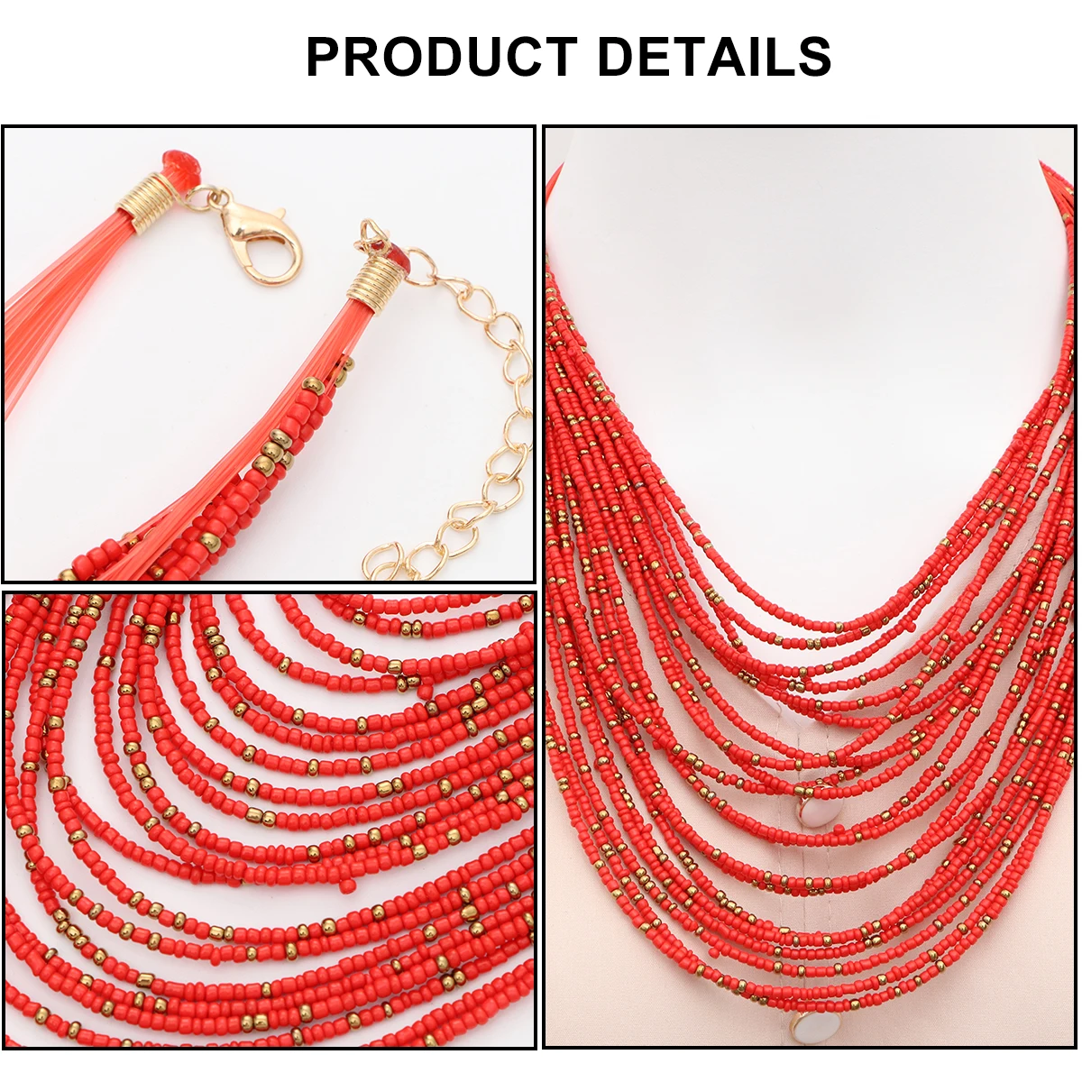 Bohemian Necklace Chain Chain Multi layer Beads Beads Necklace Girls Pendant Fashion Gift Girls Pendant Birthday Party
Bohemian Necklace Chain Chain Multi layer Beads Beads Necklace Girls Pendant Fashion Gift Girls Pendant Birthday Party