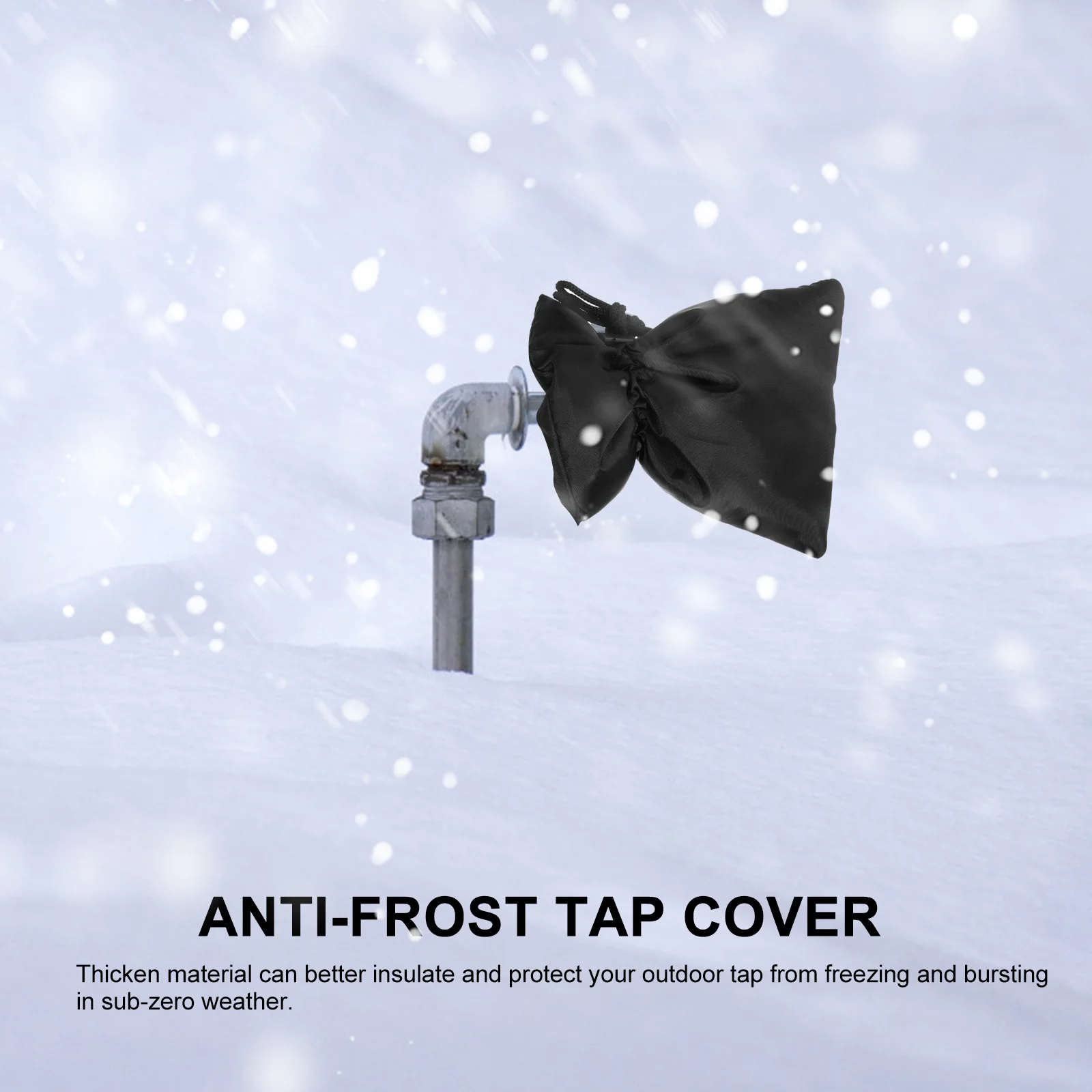 Faucet Cover Anti Frost Protector Black Oxford Cloth Winter Outdoor Safety Mask Thick Material Water Cover Kitchen Hose
Faucet Cover Anti Frost Protector Black Oxford Cloth Winter Outdoor Safety Mask Thick Material Water Cover Kitchen Hose