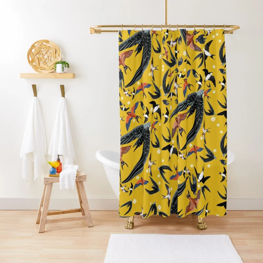 Swallows and swift pattern (Yellow) Shower Curtain In The Bathroom Shower Bath For Bathroom Shower Curtain
Swallows and swift pattern (Yellow) Shower Curtain In The Bathroom Shower Bath For Bathroom Shower Curtain
