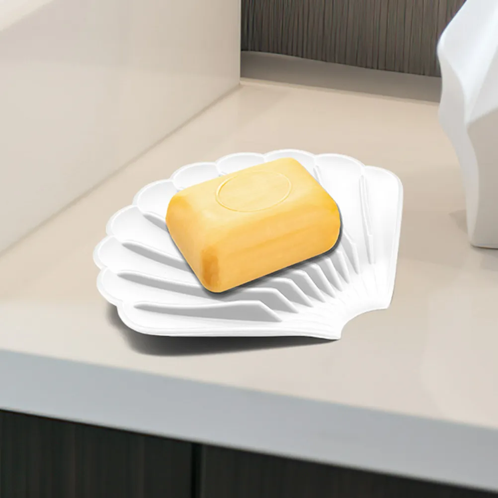 4Pcs Shell Shape Silicone Soap Holder Self-Draining Soap Dish Bathroom Kitchen Countertop Tray Bathroom Supply
4Pcs Shell Shape Silicone Soap Holder Self-Draining Soap Dish Bathroom Kitchen Countertop Tray Bathroom Supply