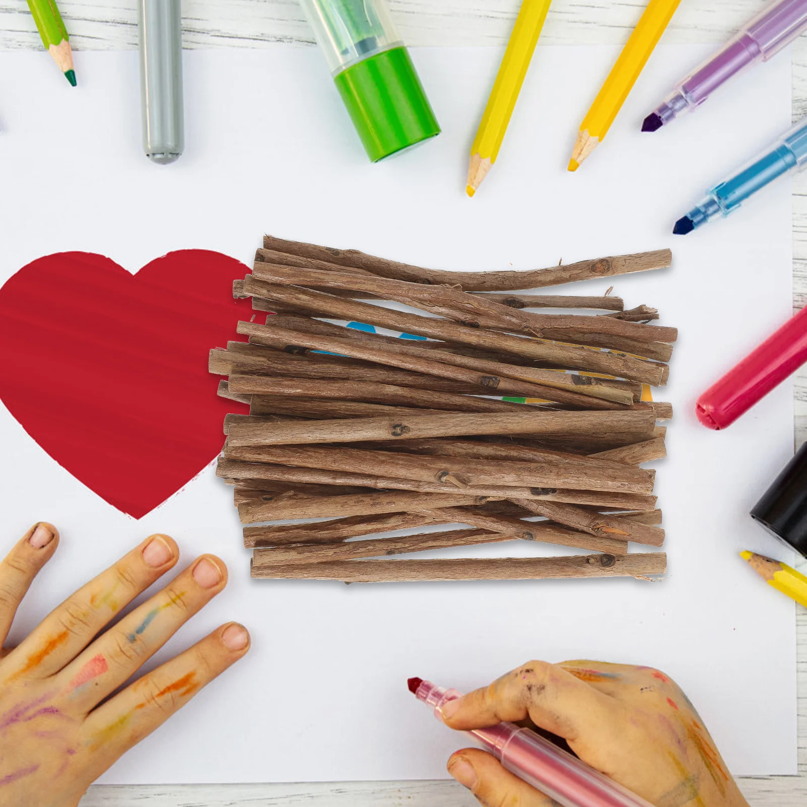 100Pcs Wood Log Sticks Tea Tree Natural Boxwood 10cm Length 0.3-0.5cm Diameter Fine Cut Both Ends DIY Craft Supplies Christmas
100Pcs Wood Log Sticks Tea Tree Natural Boxwood 10cm Length 0.3-0.5cm Diameter Fine Cut Both Ends DIY Craft Supplies Christmas