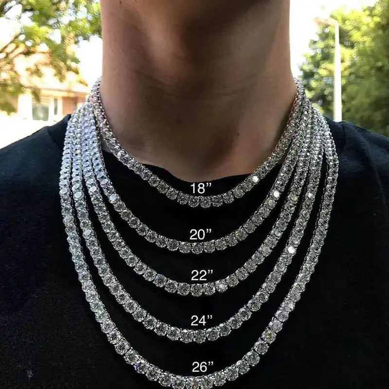 3mm 4mm 5mm 6.5mm S925 Silver Moissanite Single Row Tennis Chain Bracelet Hip Hop Necklace Male Chain
3mm 4mm 5mm 6.5mm S925 Silver Moissanite Single Row Tennis Chain Bracelet Hip Hop Necklace Male Chain