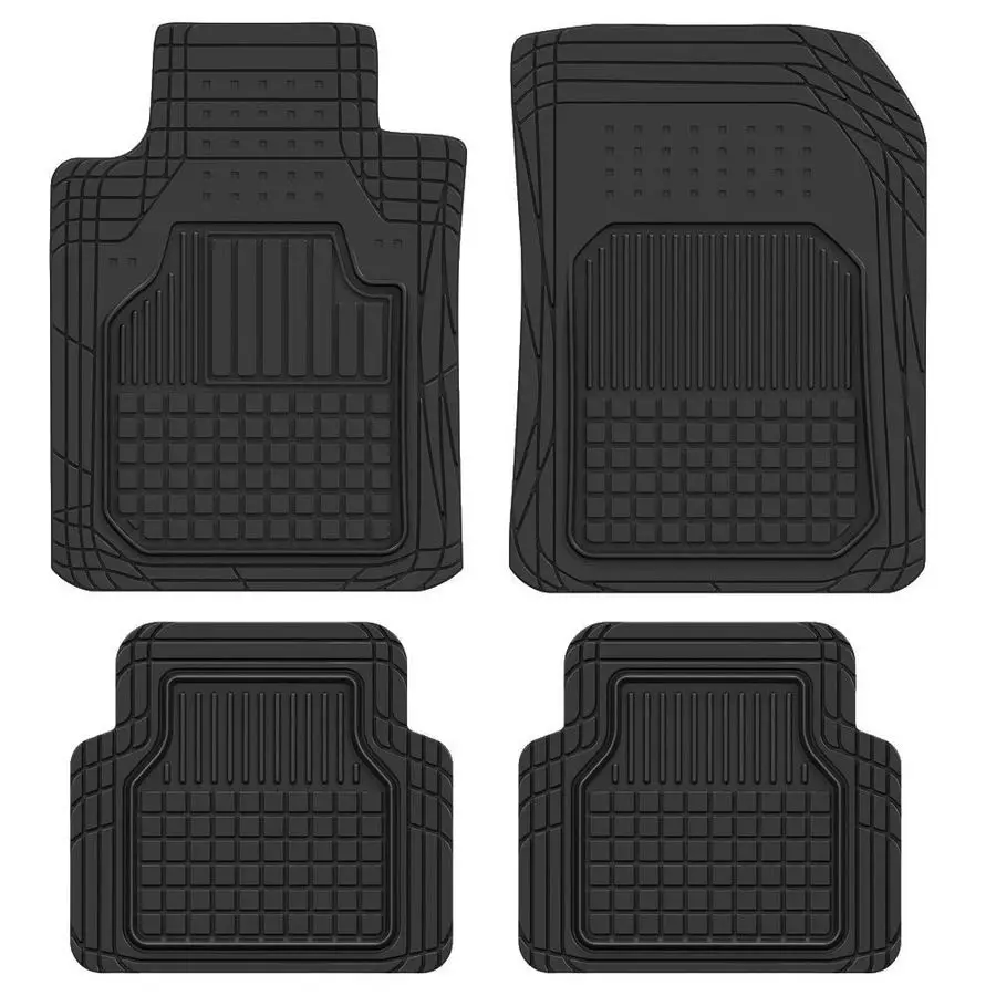 4Piece FlexGrid Rubber Floor Mats for Cars Trucks SUVs Vans, TrimtoFit Heavy Duty Weatherproof Waterproof Square Grid Deep Dish
4Piece FlexGrid Rubber Floor Mats for Cars Trucks SUVs Vans, TrimtoFit Heavy Duty Weatherproof Waterproof Square Grid Deep Dish