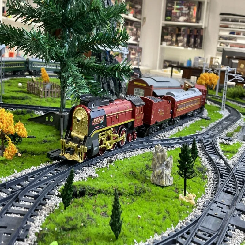 Classical Railway Retro Steam Electric Train Set High Speed Rail Toy Train Model Tram Tracks Toys Locomotive Engine Cars Toy
Classical Railway Retro Steam Electric Train Set High Speed Rail Toy Train Model Tram Tracks Toys Locomotive Engine Cars Toy