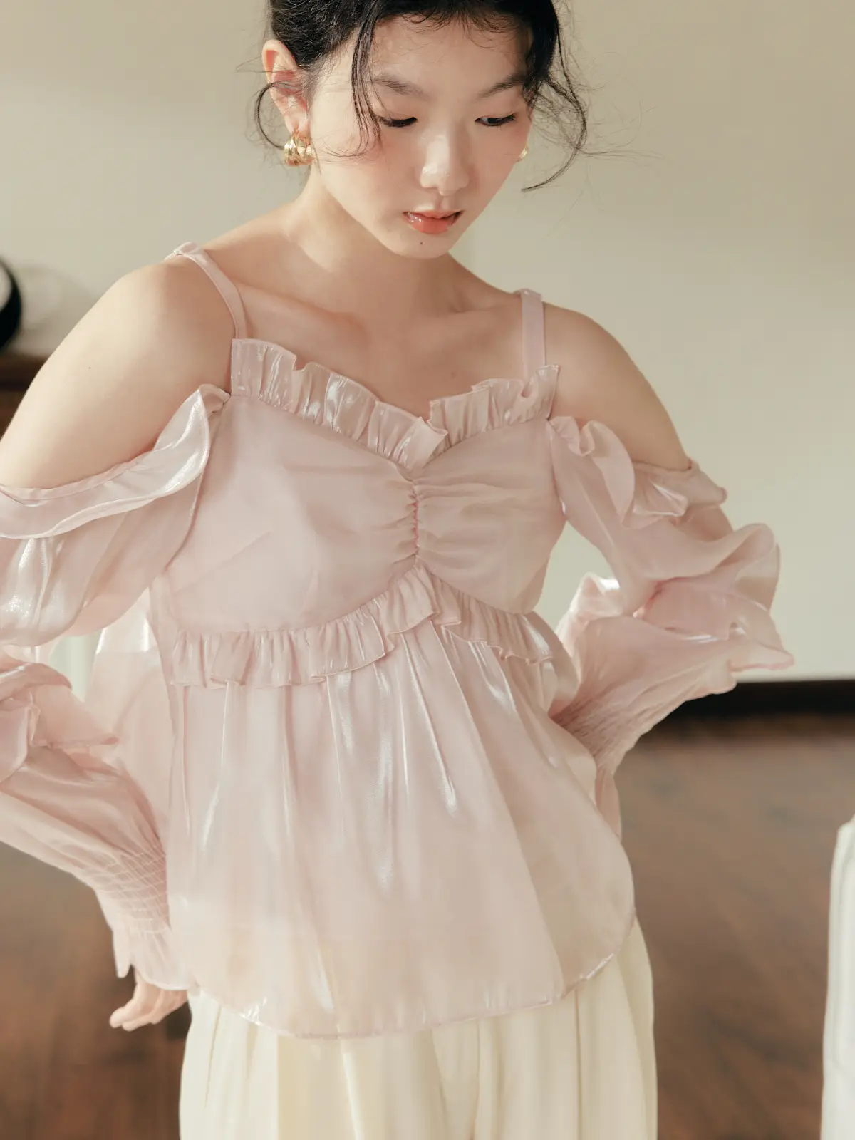 FrigidOrg Women's Long Sve Lantern Sve irt V-ne Loose Fit Casual Faion Autumn Top High Sensation New Sle
FrigidOrg Women's Long Sve Lantern Sve irt V-ne Loose Fit Casual Faion Autumn Top High Sensation New Sle