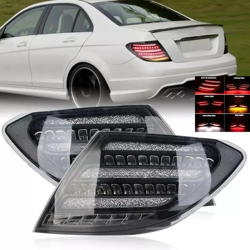 Пара задних фонарей в сборе для Mercedes Benz W204 C-CLASS 2007-2012 гг., светодиодный модификатор стоп-сигналов, обратные фонари, указатель поворота
Пара задних фонарей в сборе для Mercedes Benz W204 C-CLASS 2007-2012 гг., светодиодный модификатор стоп-сигналов, обратные фонари, указатель поворота
