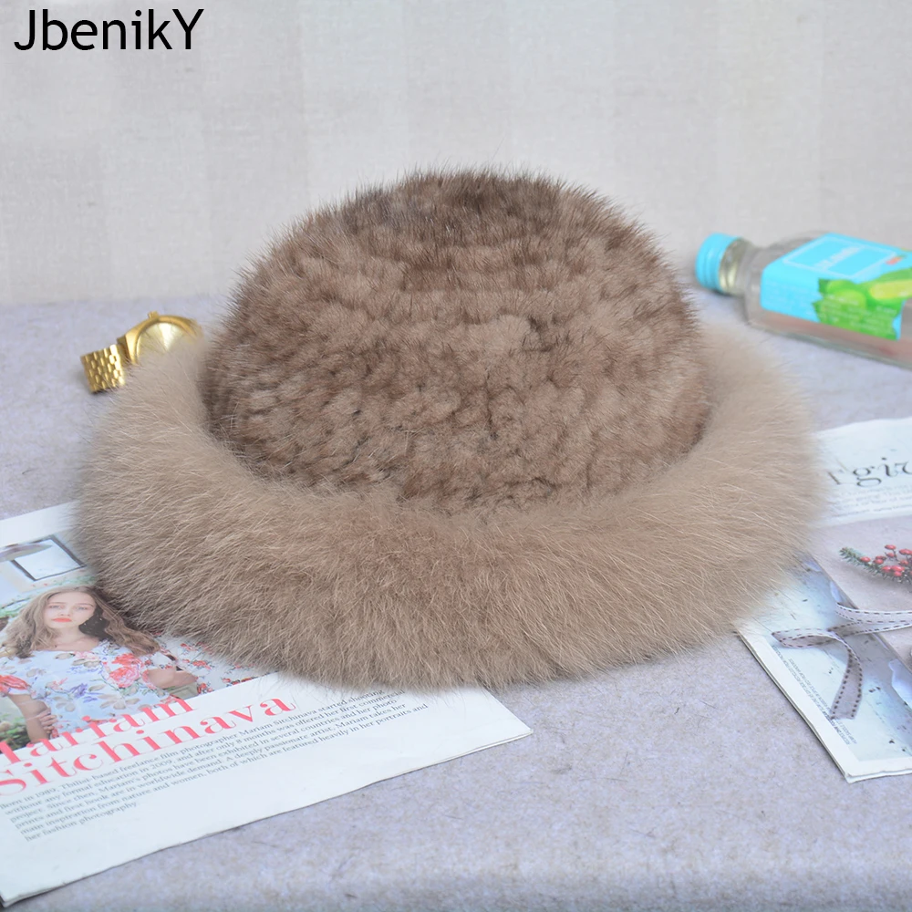 New Women Winter Luxury Knitted Real Mink Fur Bomber Hat Natural Warm Fox Fur Cap Girls Quality Soft 100% Genuine Mink Fur Hats
New Women Winter Luxury Knitted Real Mink Fur Bomber Hat Natural Warm Fox Fur Cap Girls Quality Soft 100% Genuine Mink Fur Hats