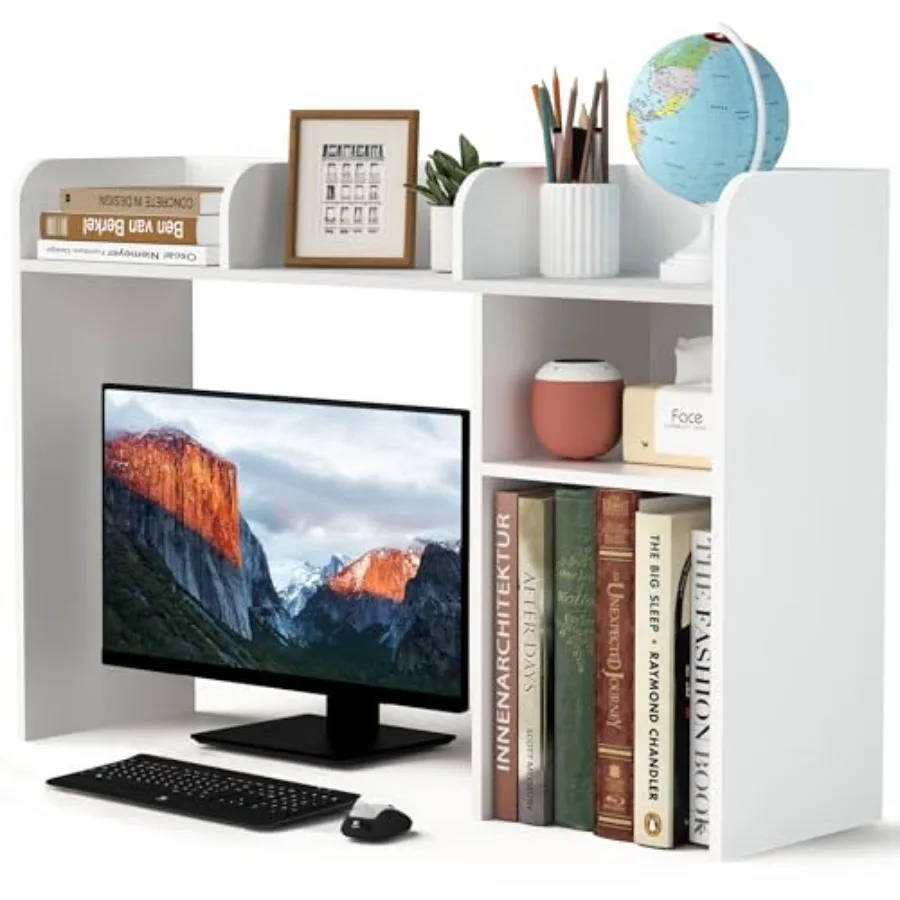 Desktop Bookshelf, Countertop Storage Hutch with 5 Shelves for Computer Desk, Desk Organizer for Home Office Dorm, Dressing Tab
Desktop Bookshelf, Countertop Storage Hutch with 5 Shelves for Computer Desk, Desk Organizer for Home Office Dorm, Dressing Tab