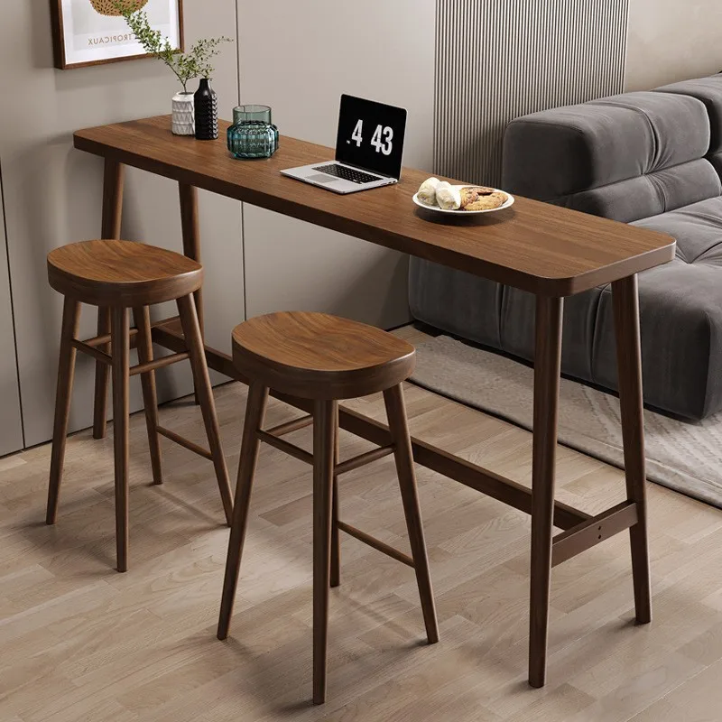 Nordic solid wood home bar table B & B home balcony window table living room sofa partition ash wood tall table
Nordic solid wood home bar table B & B home balcony window table living room sofa partition ash wood tall table