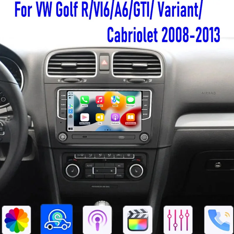 Wireless GPS 7"For VW GOLF MK6/R/VI6/A6/GTI Apple Carplay Android 15 Auto Head Unit Car Stereo Radio Intelligent System 64G WIFI
Wireless GPS 7"For VW GOLF MK6/R/VI6/A6/GTI Apple Carplay Android 15 Auto Head Unit Car Stereo Radio Intelligent System 64G WIFI
