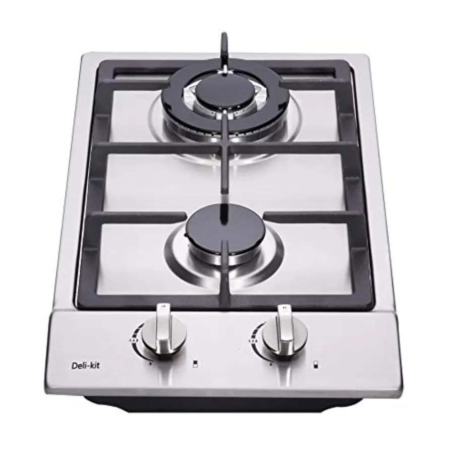 12 Inch Gas Cooktop With Dual Fuel Sealed 2 Burners - Stainless Steel Drop-In Hob Cooker
12 Inch Gas Cooktop With Dual Fuel Sealed 2 Burners - Stainless Steel Drop-In Hob Cooker