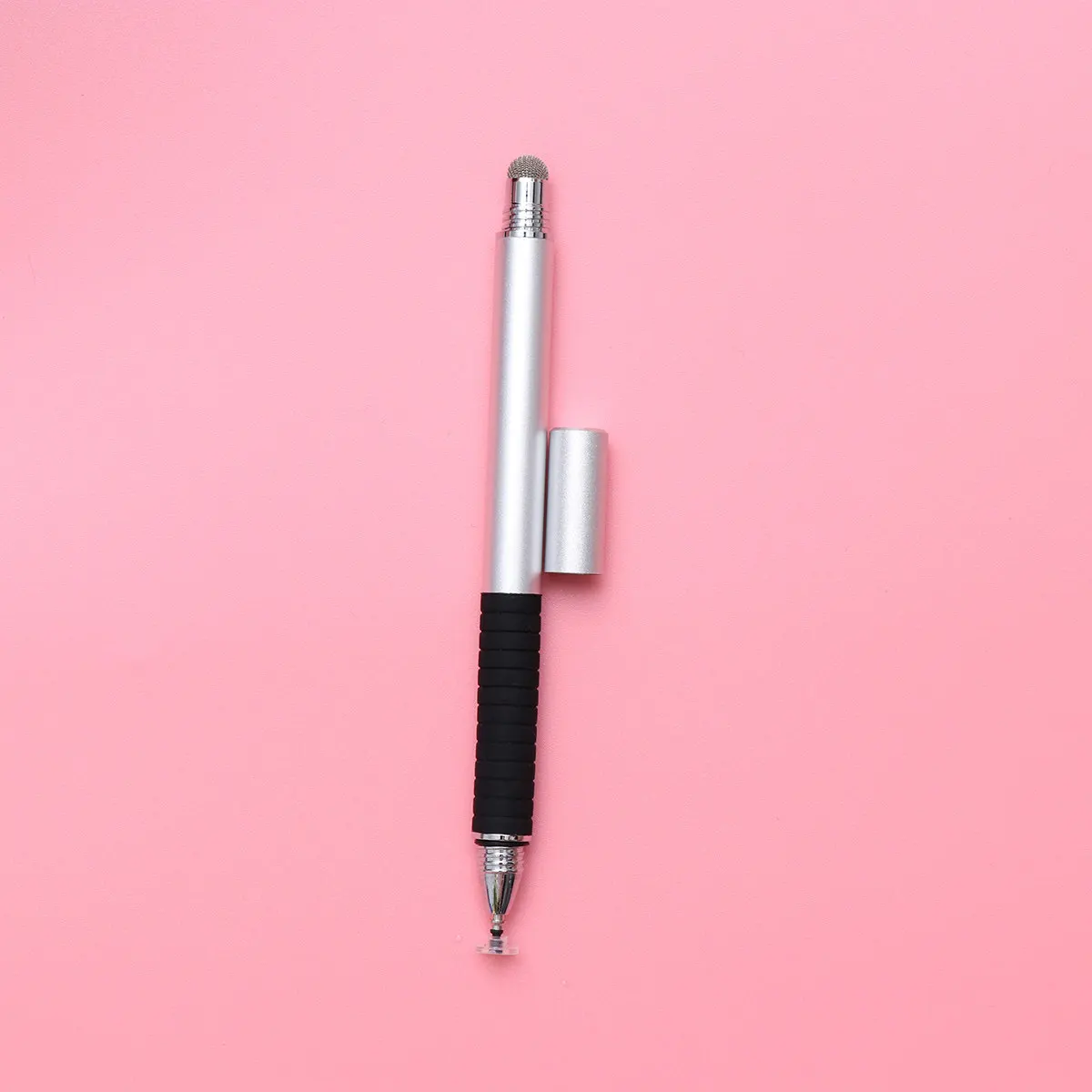 2 in 1 Capacitive Stylus Pen Silver Premium Metal Thin Fine Tip Touch Pen for Smartphone Tablet Writing Tool Handwriting Use
2 in 1 Capacitive Stylus Pen Silver Premium Metal Thin Fine Tip Touch Pen for Smartphone Tablet Writing Tool Handwriting Use