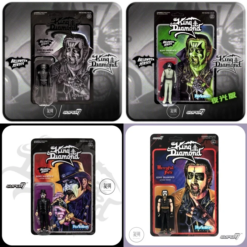 In Stock Super7 King Diamond Glow-In-The-Dark/Black Version Retro Blister Card Collection Decorations Ornaments Model Toy Gifts
In Stock Super7 King Diamond Glow-In-The-Dark/Black Version Retro Blister Card Collection Decorations Ornaments Model Toy Gifts