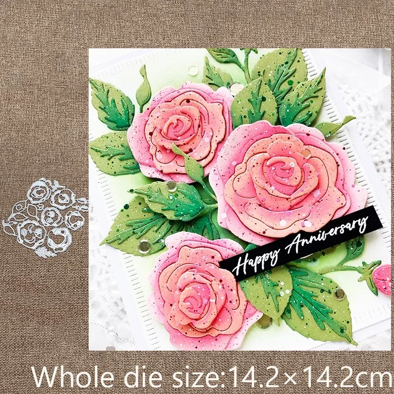 New Design Craft Metal stencil mold Cutting Dies rose flower decoration scrapbook die cuts Album Paper Card Craft Embossing
New Design Craft Metal stencil mold Cutting Dies rose flower decoration scrapbook die cuts Album Paper Card Craft Embossing